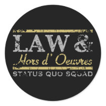 Law & Hors d' Oeuvres stickers by kbilltv Law & Hors d' Oeuvres stickers