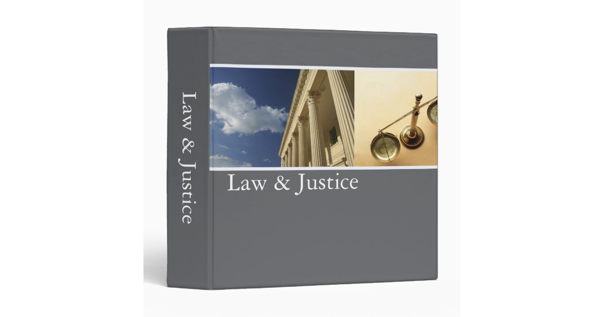 Law & Justice Binder Zazzle