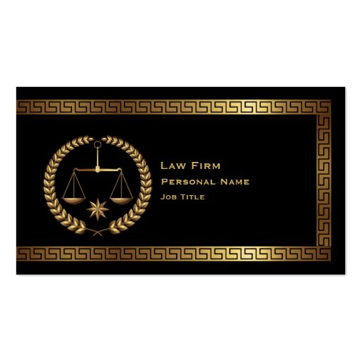 Law & Legal Business Card (front side)