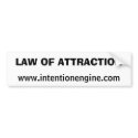 LAW OF ATTRACTION bumper stickers by brendanger LAW OF ATTRACTION bumper stickers