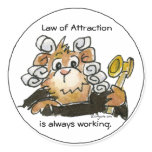 Law of Attraction Cartoon Judge Stickers stickers