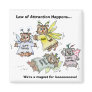 Law of Attraction Cartoon Magnet