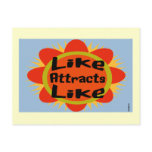 Law of Attraction Flower Postcard