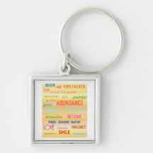 "LAW OF ATTRACTION" KEYCHAINS