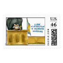 Law Of Attraction Large Postage Stamp