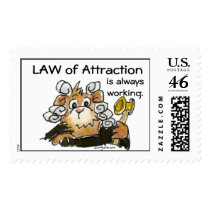 Law Of Attraction Large Postage Stamp