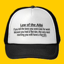 Law of the Alibi Hats hats
