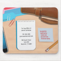 Law / Office Desk Background Mousepad by all_items Law / Office Desk Background Mousepad