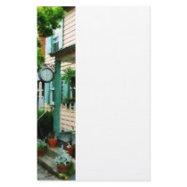 Law Office With Clock Stationery Paper