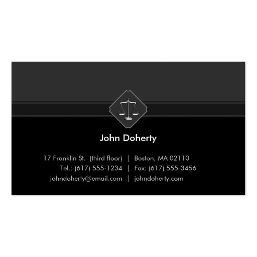 Law Offices - Business Card (back side)