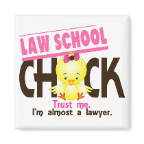 Law School Chick 3 Magnets