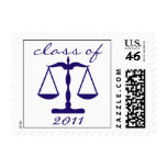 Law School Class Of 2011 (Blue Scales Of Justice) Stamp