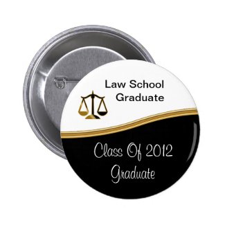 Law School Graduation Buttons