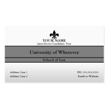 law student business card