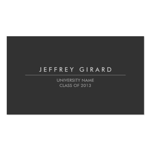 LAW STUDENT MODERN BUSINESS CARD (front side)