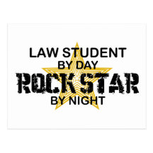 Law Student Rock Star Postcards