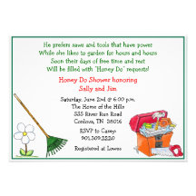 Lawn and Garden Bridal Shower Invitation
