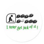 Lawn Bowls -I Never Get Jack Of It! stickers