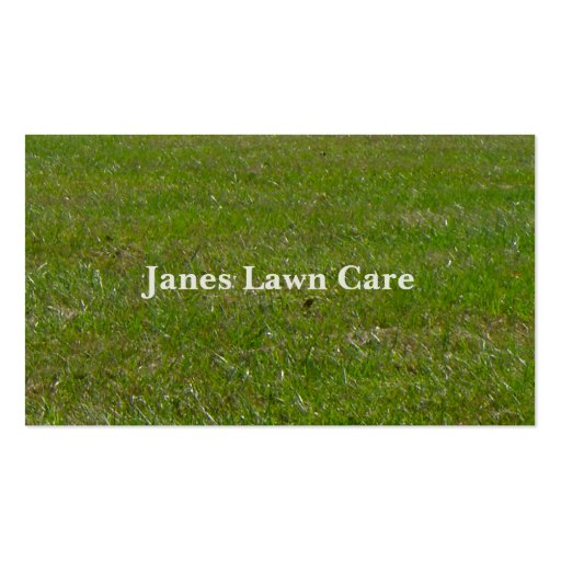 Lawn Business Card (back side)