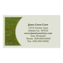 Lawn Business Card business cards
