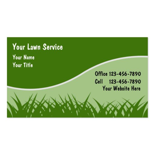 Lawn Business Cards (front side)
