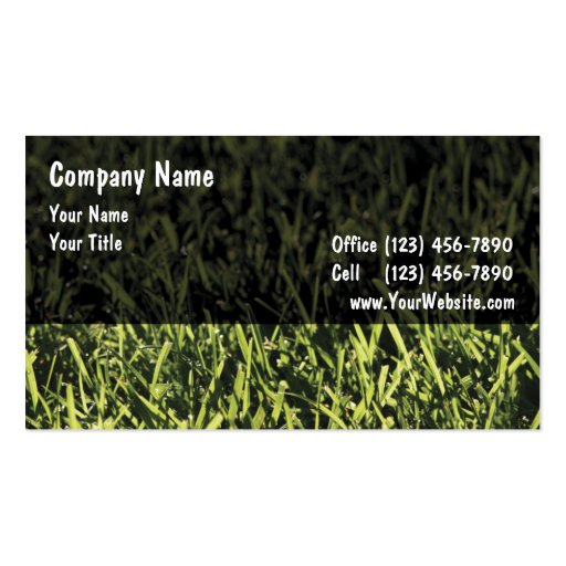 Lawn Business Cards (front side)