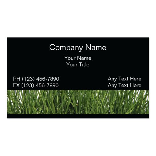 Lawn Business Cards Fixed