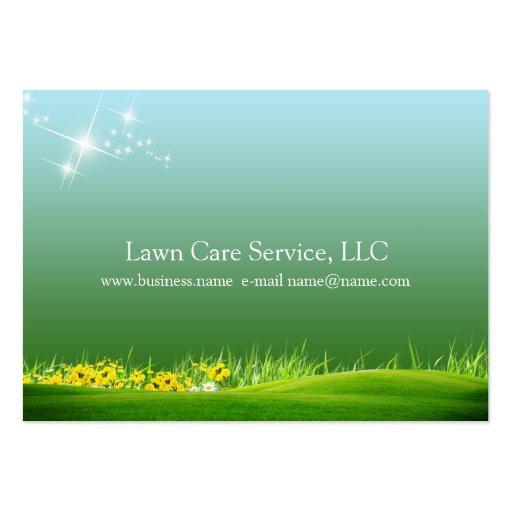 lawn care business business card templates (front side)