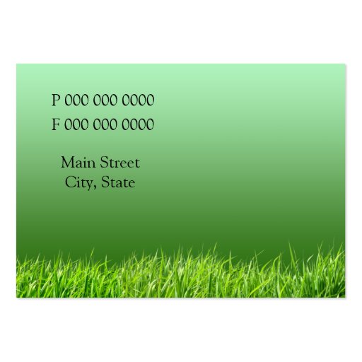 lawn care business business card templates (back side)