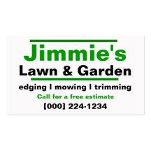 Lawn Care Business Card