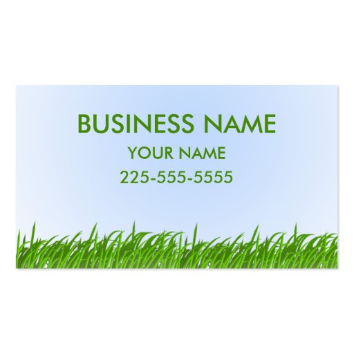 Lawn Care Business Card Templates Zazzle