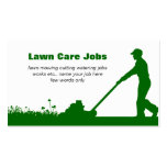 Lawn Care Business Card with Darker Green Colors