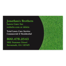 Lawn Care Business Cards