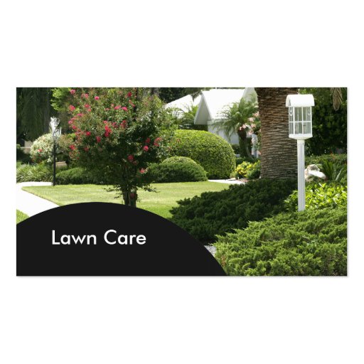Lawn Care Business Cards (front side)