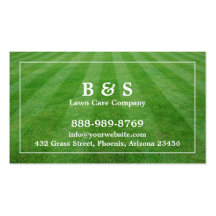 Lawn Care Field Grass Business card