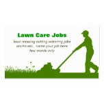 lawn care grass cutting business card