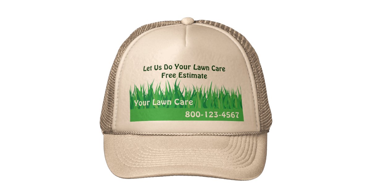 Lawn Care Hat Zazzle