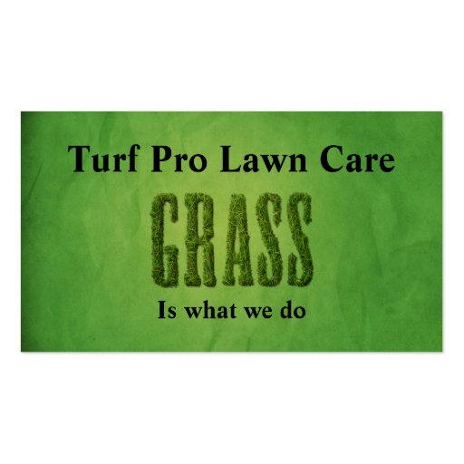 Lawn Care & Landscaper Business Card Templates (front side)