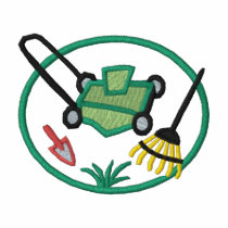 Lawn Care Logo embroidered shirts
