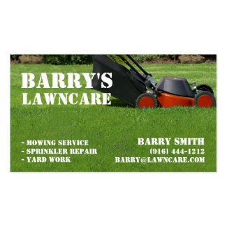 Lawn Care or Landscaping business card