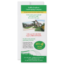 Lawn Care Rack Card rack cards