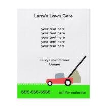 Lawn Care Services Flyers