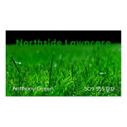 Lawn Grass Business Card (front side)