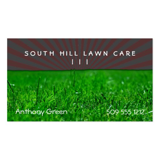 Lawn Grass Business Card Templates