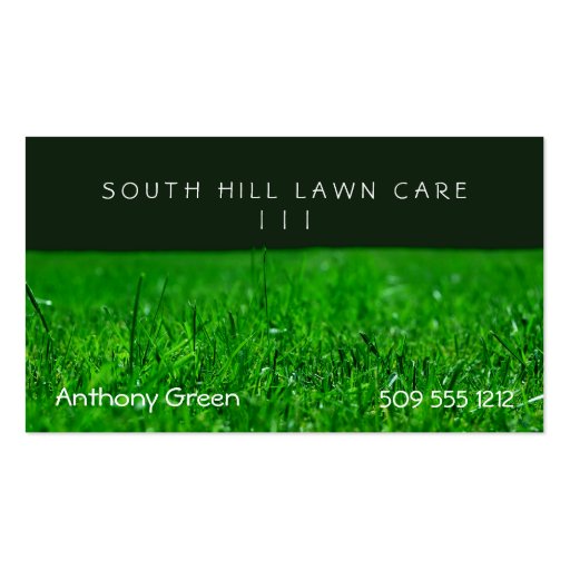 Lawn Grass Business Cards