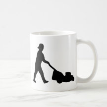 lawn mower icon coffee mug