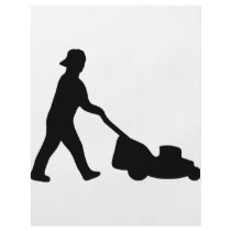 lawn mower icon flyers