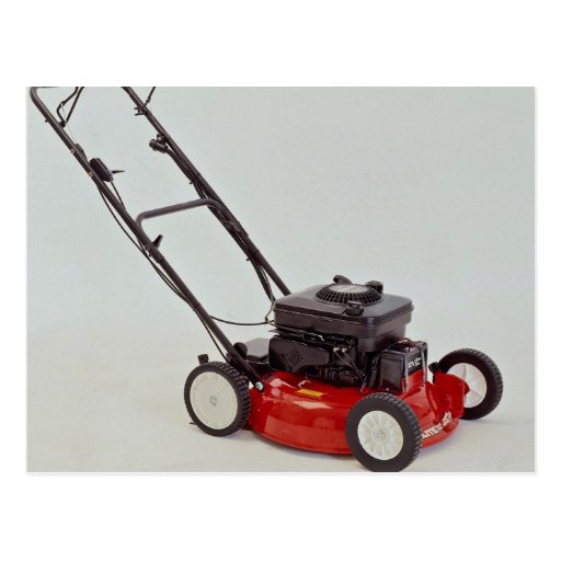 Lawn mower Photo Post Card