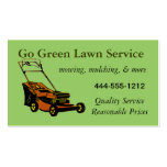 Lawn Service Business Card with mower customizable