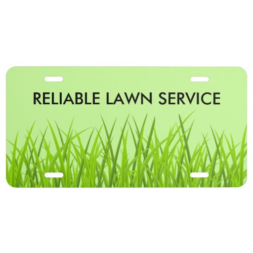 Lawn Service License Plate - Zazzle Lawn Service License Plate - Zazzle